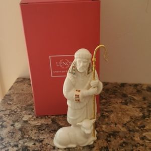 LENOX CHINA JEWELS SHEPHERD WITH STAFF